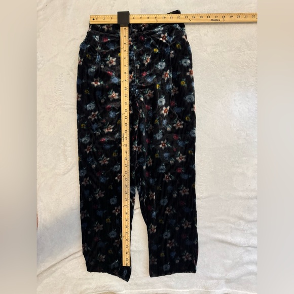 Anthropologie Ett:Twa Blazer Jacket And Pants Set Women Size 10 Floral Corduroy - Picture 5 of 7